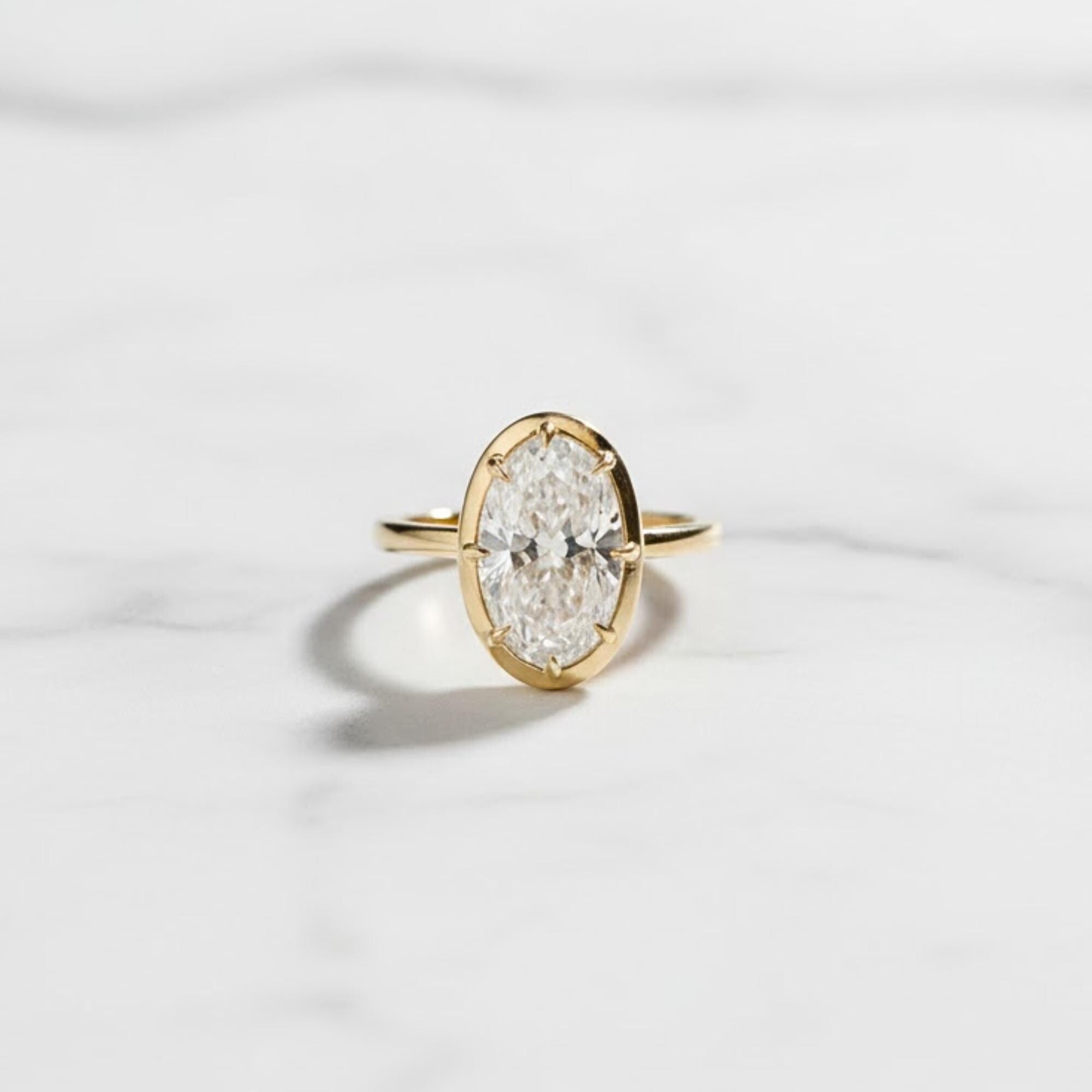 3 CT Oval Cut Moissanite Diamond Ring, 14K Gold Engagement Ring, Promise Ring For Her, Wedding Ring, Anniversary Ring For Women,gold jewelry
