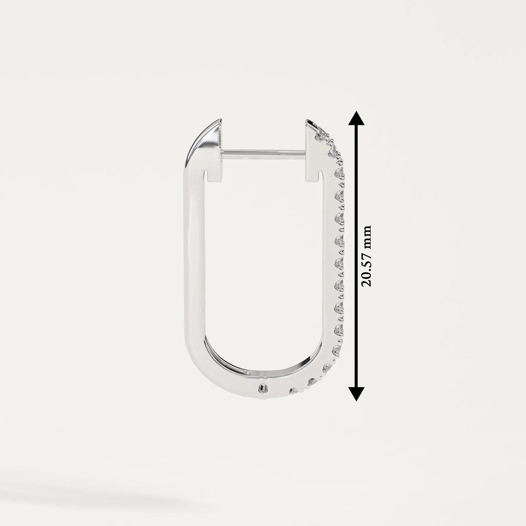 Diamond Hoop Earring / Diamond Huggies / 14k Solid Gold Huggie Earrings / Hoop Earrings / Diamond Hoop Earring / Last Minute Gift