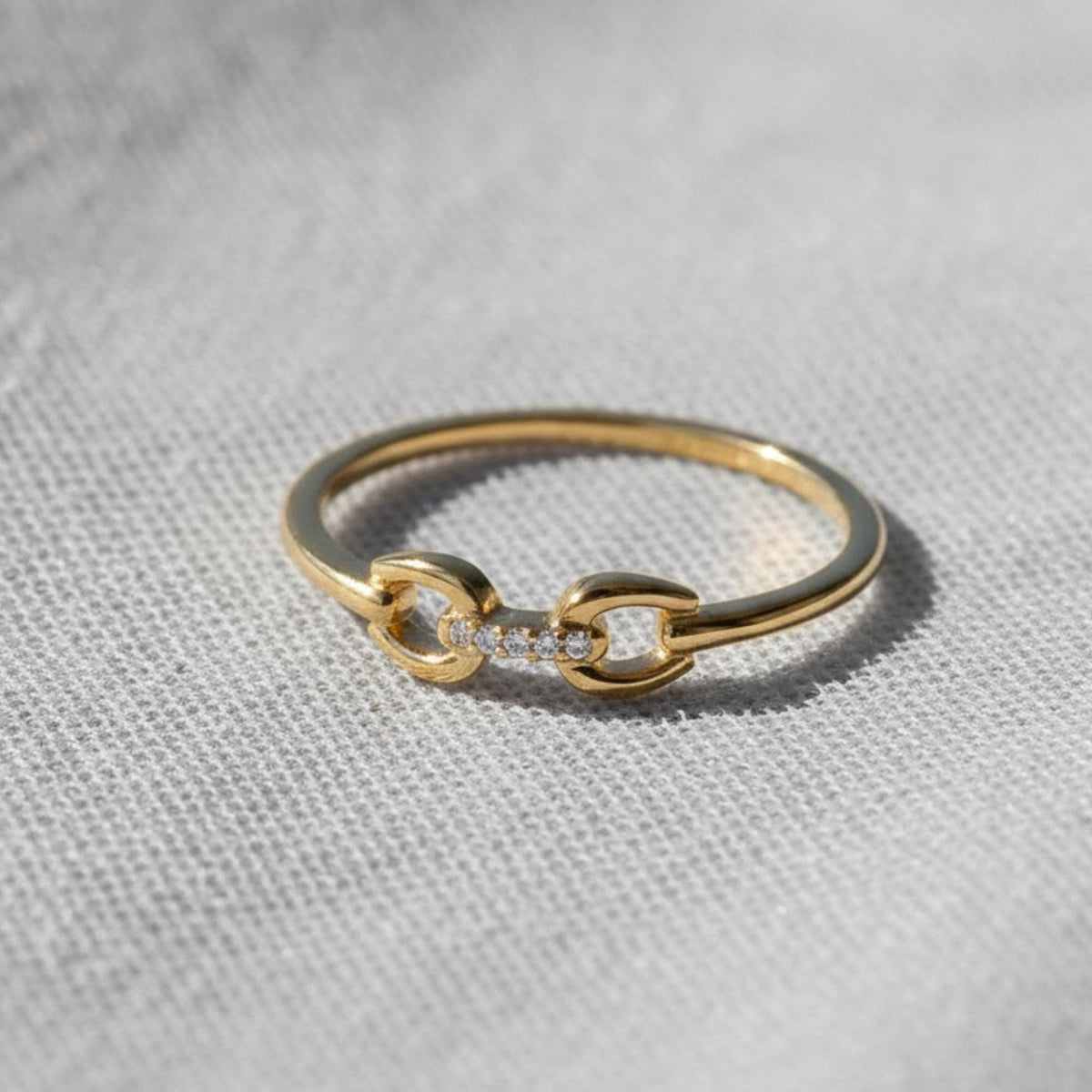 14k Gold  Braid Stack Ring with Micro Pave Moissanite  Handcrafted Fine Jewelry on Etsy  Unique Design for Everyday or Special Occasions