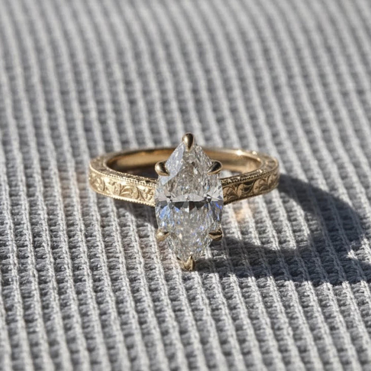 3 CT Marquise Cut Moissanite Engagement Ring, Marquise Wedding Ring, Promise Ring, Six Prong Set Classy Anniversary Rings | Gift For Her
