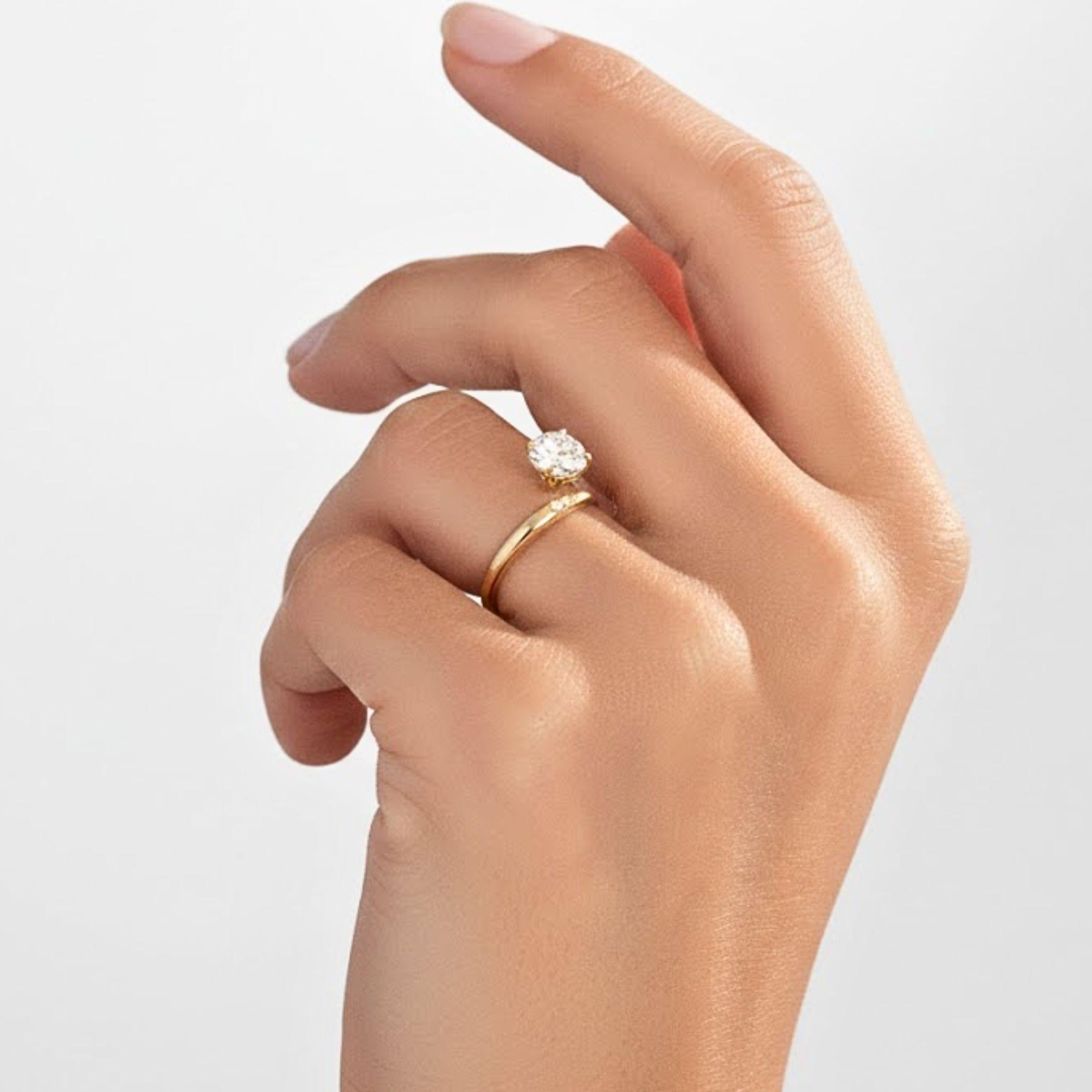 14K Gold Moissanite Engagement Ring • Four Prong Solitaire Moissanite Ring • Sterling Silver Wedding Jewelry • Trendy Best Friend Gift
