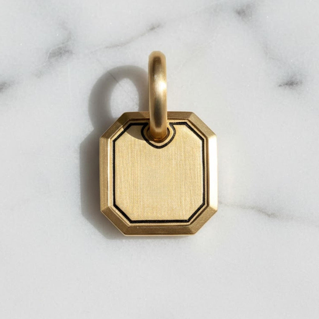 Gold Onyx Pendant Necklace For Men - Mini Onyx Gemstone Necklace - Mens Necklace - Men's Fashion Necklace - Mens Jewellery Gifts UK