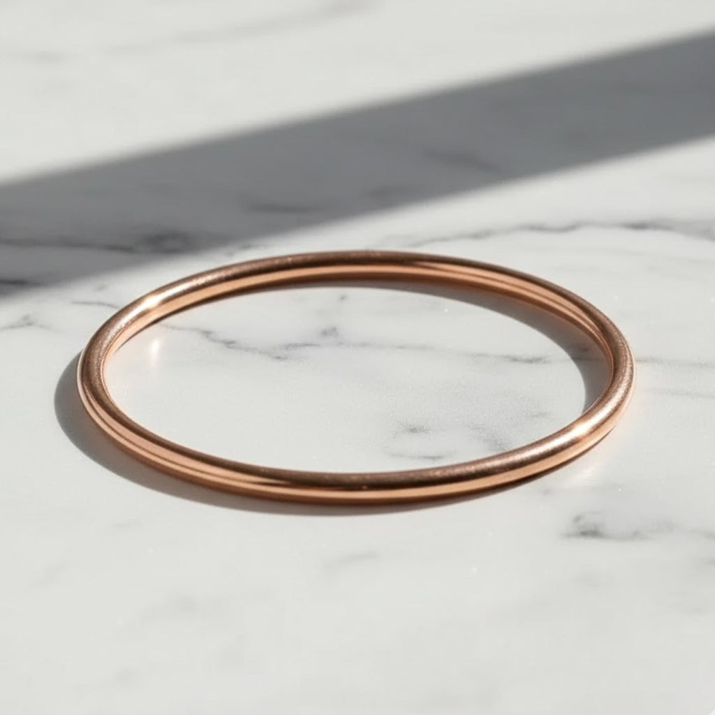 14K Yellow Solid Gold  Wedding Band - 1mm Dome Rings, Polished Classic Wedding Rings with Free Engraved