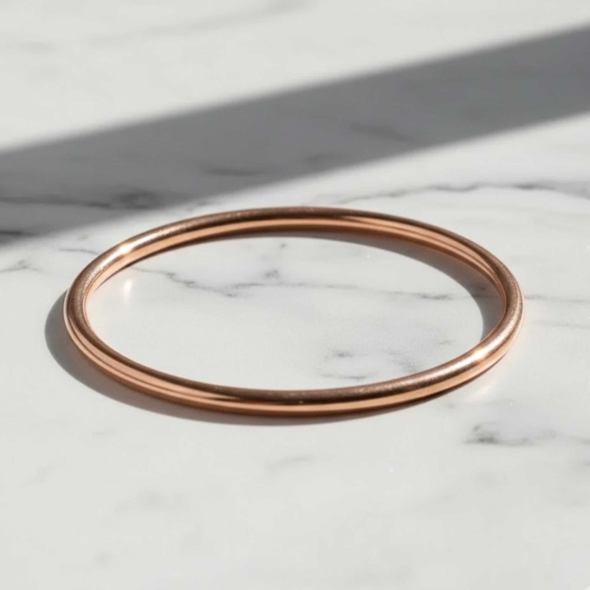 14K Yellow Solid Gold  Wedding Band - 1mm Dome Rings, Polished Classic Wedding Rings with Free Engraved