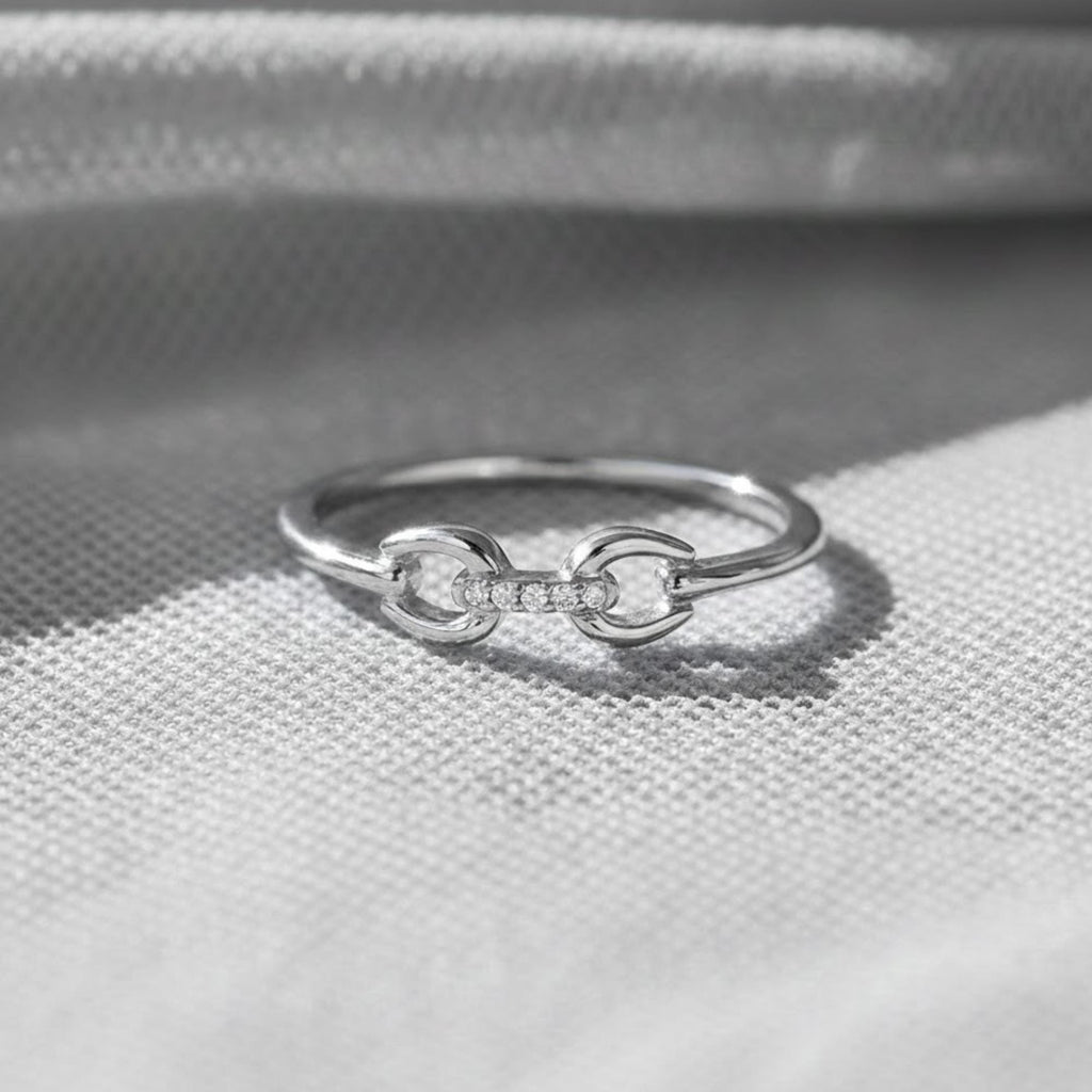14k Gold  Braid Stack Ring with Micro Pave Moissanite  Handcrafted Fine Jewelry on Etsy  Unique Design for Everyday or Special Occasions