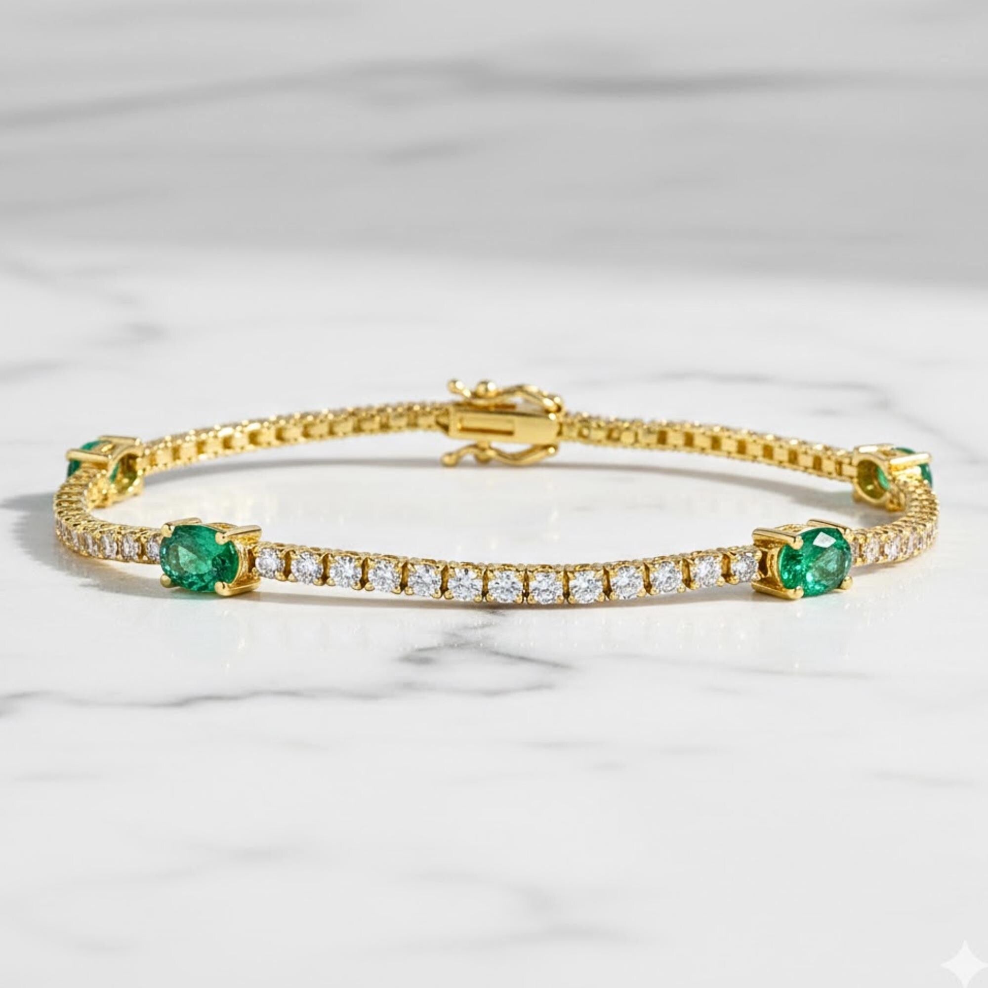 Round Brilliant Cut Moissanite Diamond Tennis Bracelet | 3.000 CTW D+ Colour VVS1 Diamonds | Gift for Her Diamond Bracelet