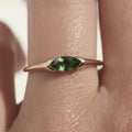Marquise Emerald dainty Ring, May Birthstone Ring, Promise Ring, Solitaire Ring, Anniversary Gift Ring