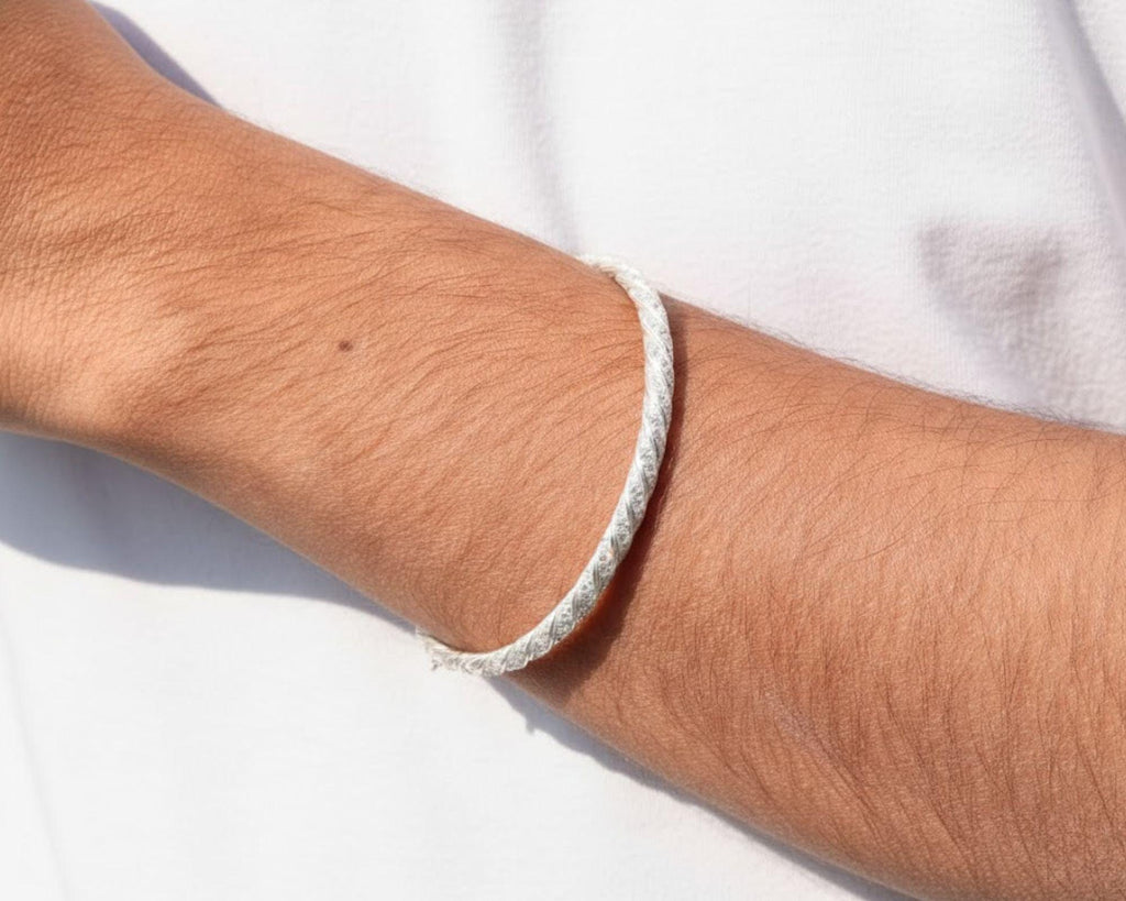 Moissanite Twisted Bangle Bracelet, 925 Silver Pavé Bracelet, Dainty Minimal Bracelet, Everyday Luxury Jewelry, Stackable Gift