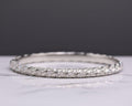 Moissanite Twisted Bangle Bracelet, 925 Silver Pavé Bracelet, Dainty Minimal Bracelet, Everyday Luxury Jewelry, Stackable Gift