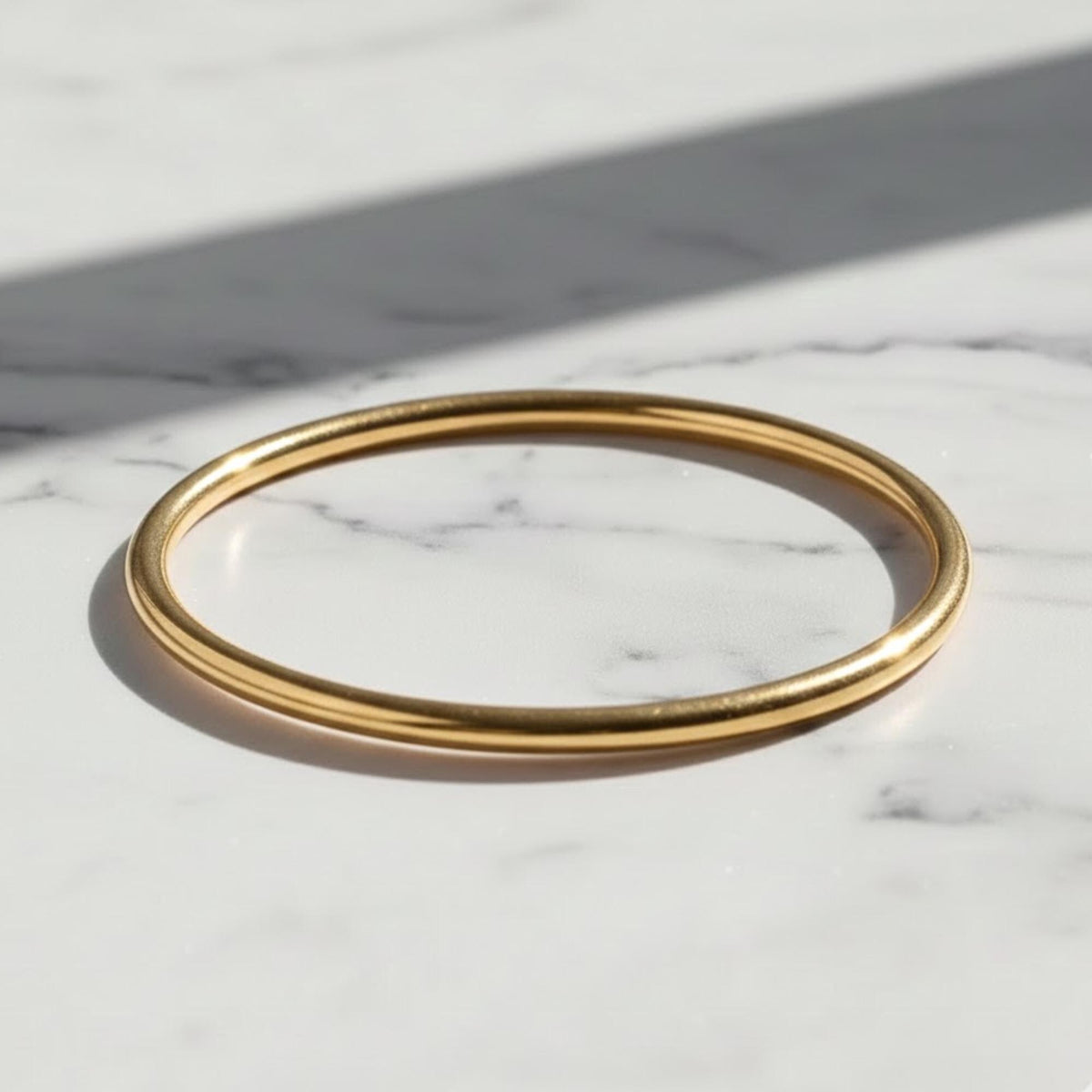 14K Yellow Solid Gold  Wedding Band - 1mm Dome Rings, Polished Classic Wedding Rings with Free Engraved