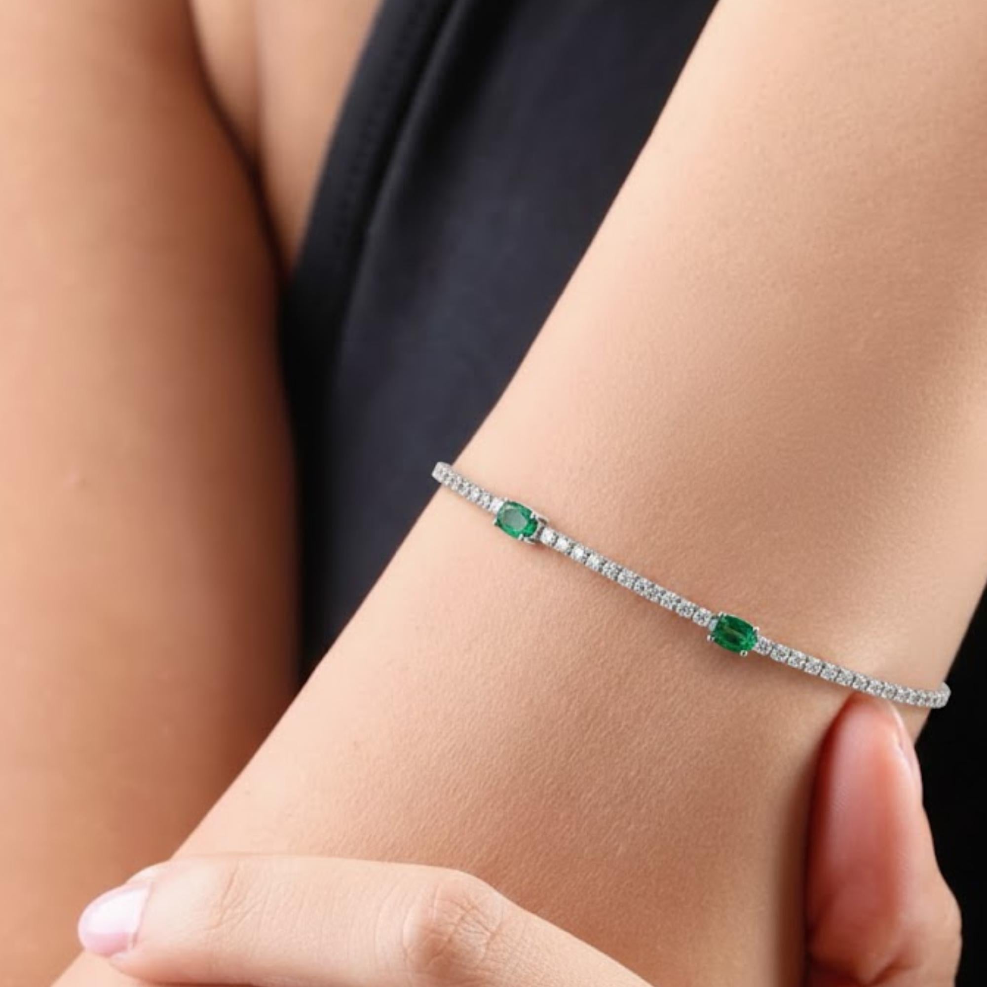 Round Brilliant Cut Moissanite Diamond Tennis Bracelet | 3.000 CTW D+ Colour VVS1 Diamonds | Gift for Her Diamond Bracelet