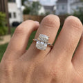 Elongated Cushion Cut Moissanite Engagement Ring, Old Mine Cushion Cut Ring, Elongated Cushion, Solitaire Ring for Her