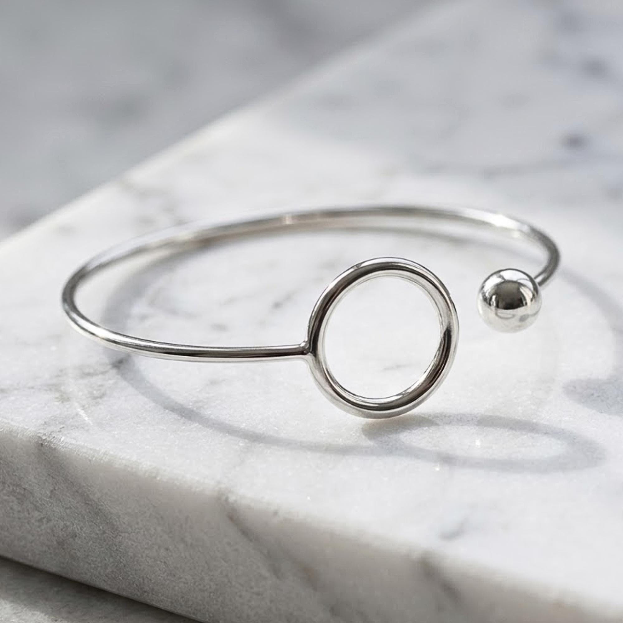 Minimalist Sterling Silver Cuff Bangles Set | Handmade Stackable Silver Bracelets | Everyday Jewelry | Gift for Her