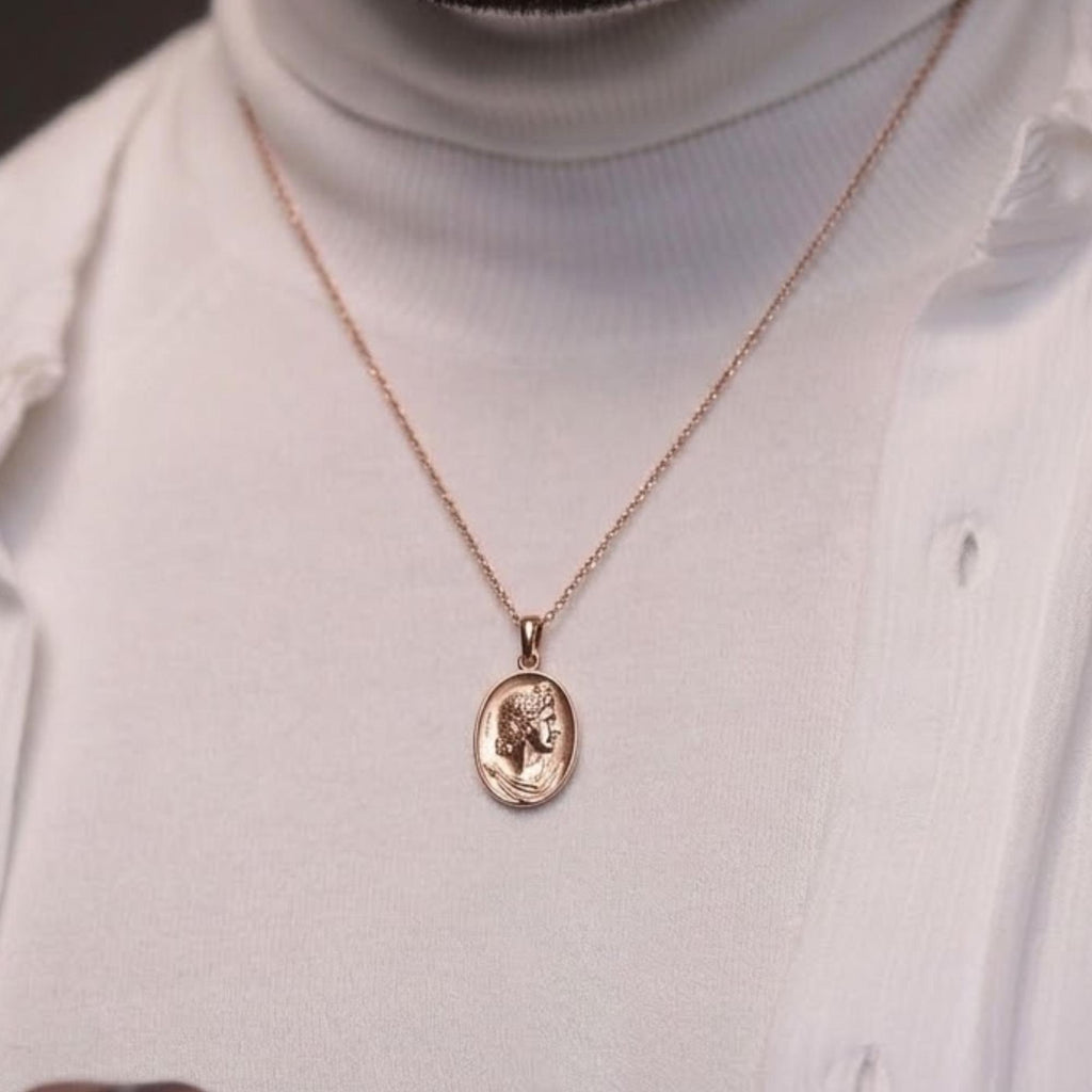 Apollo Necklace: Handcrafted Ancient Rome Coin Reproduction Pendant - Percy Jackson Inspired