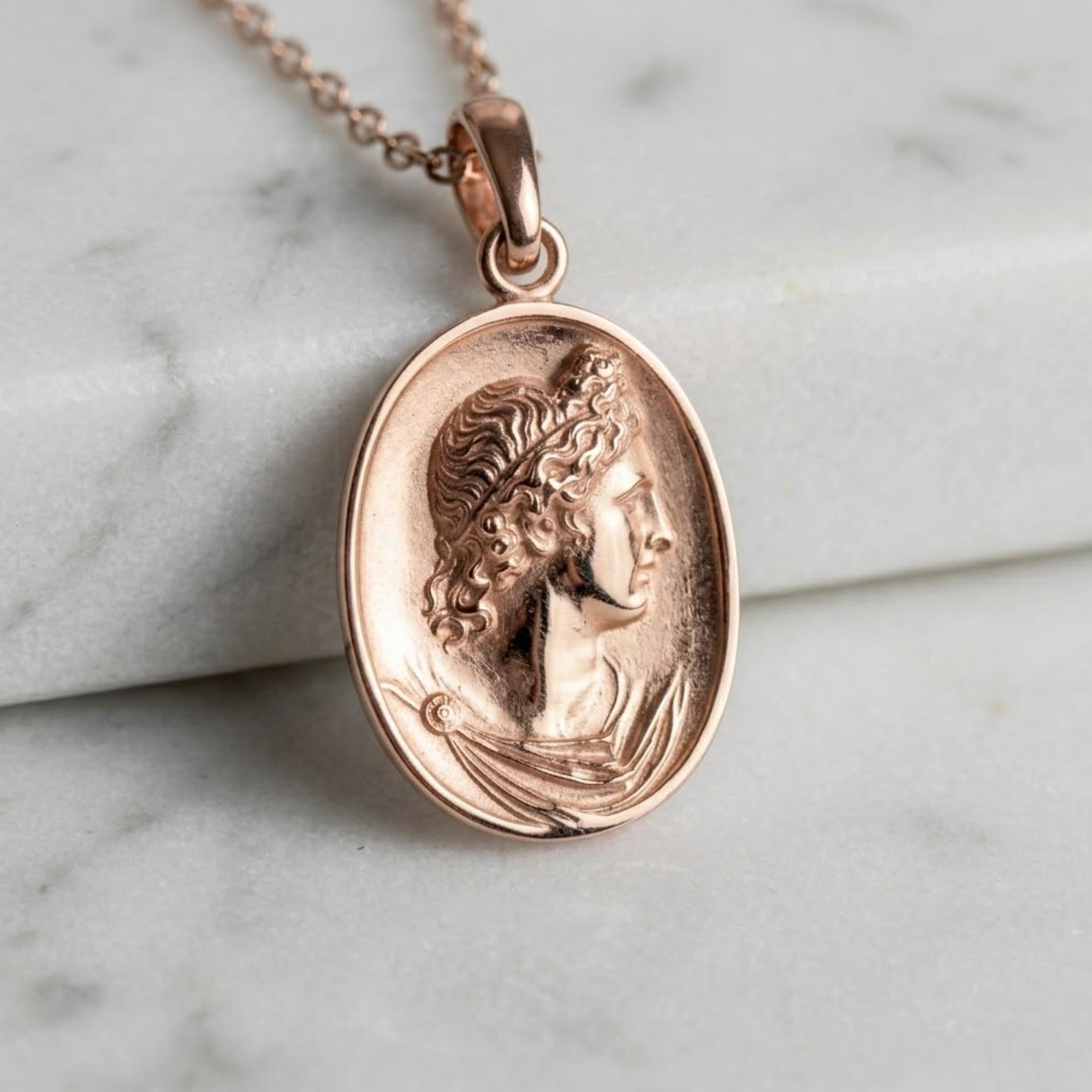 Apollo Necklace: Handcrafted Ancient Rome Coin Reproduction Pendant - Percy Jackson Inspired