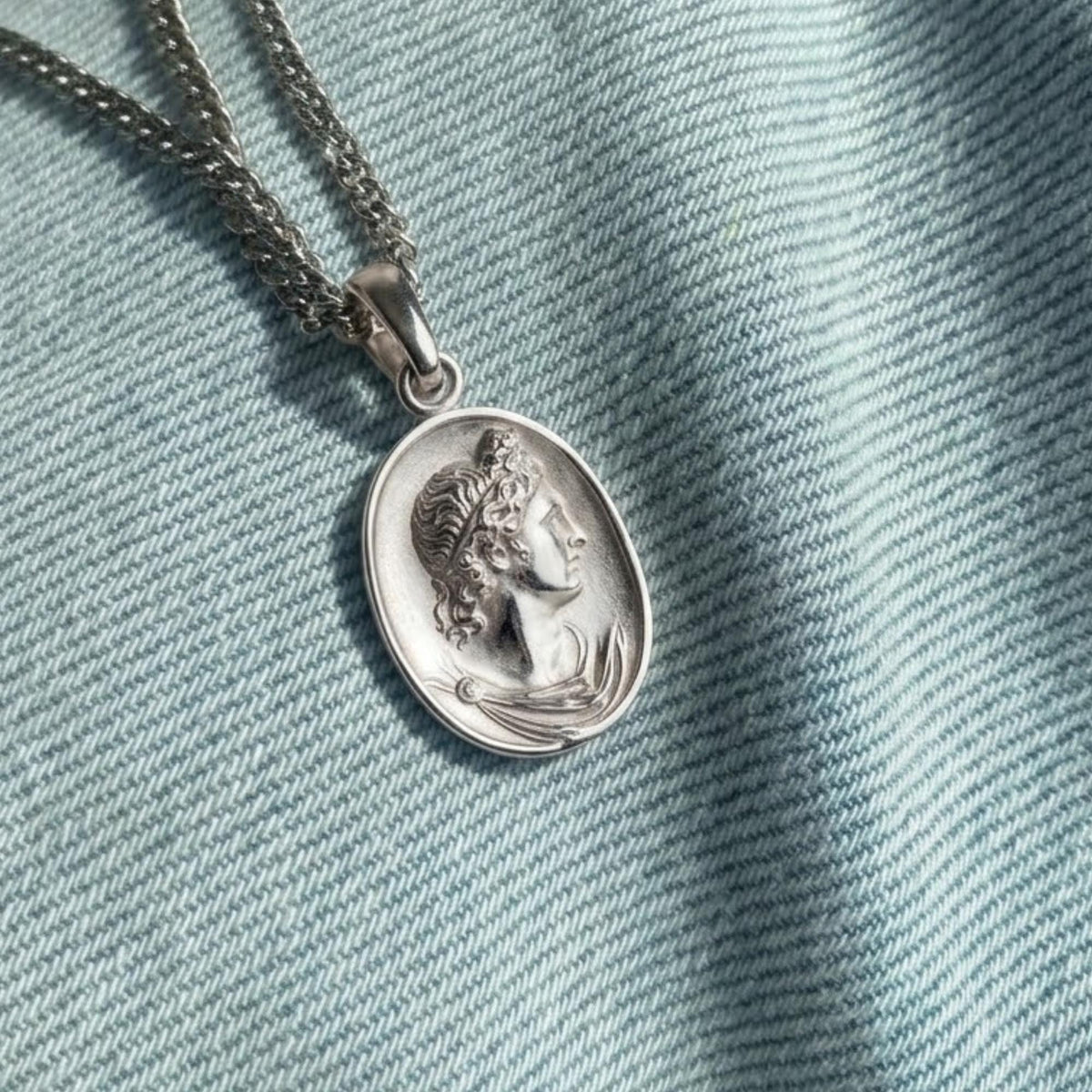 Apollo Necklace: Handcrafted Ancient Rome Coin Reproduction Pendant - Percy Jackson Inspired