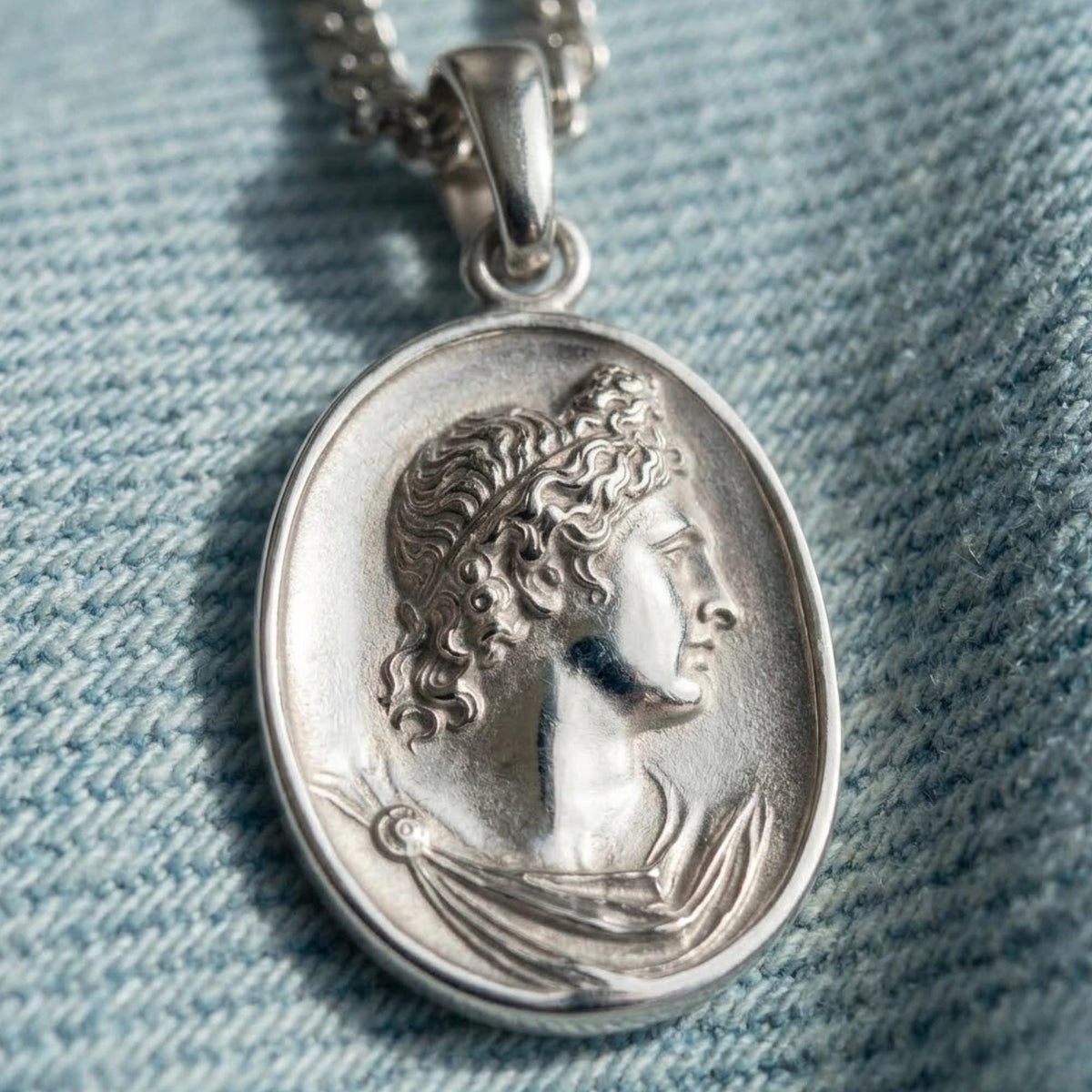 Apollo Necklace: Handcrafted Ancient Rome Coin Reproduction Pendant - Percy Jackson Inspired