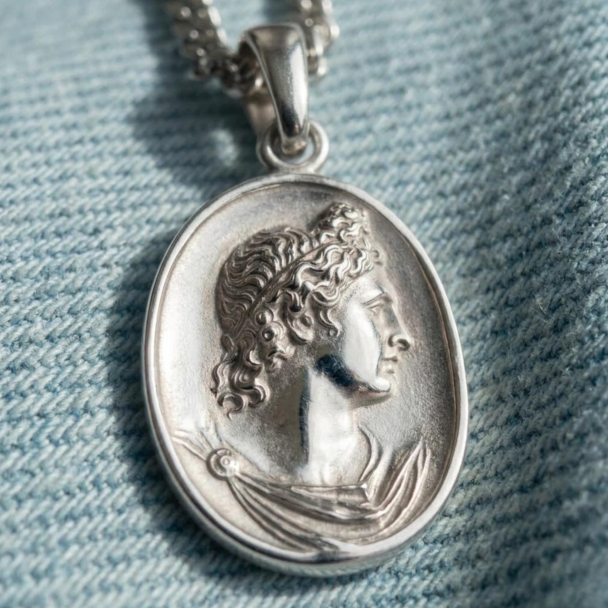 Apollo Necklace: Handcrafted Ancient Rome Coin Reproduction Pendant - Percy Jackson Inspired