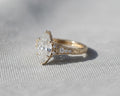 Vintage Filigree 3 Ct Marquise Moissanite Engagement Ring Art Deco 3CT Moissanite Wedding Ring For Women Cathedral Anniversary Ring