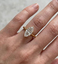 3.00 ct Marquise Cut Moissanite Engagement Ring | 14K Gold Solitaire Promise Ring | Delicate Proposal Anniversary Bridal Jewelry
