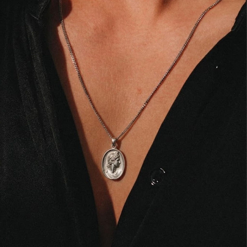 Apollo Necklace: Handcrafted Ancient Rome Coin Reproduction Pendant - Percy Jackson Inspired