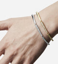 unique Solid Gold Moissanite Bar Cuff Bracelet, Moissanite Gold Bangle for Women, Handmade Luxury Modern Fine Jewelry Gift