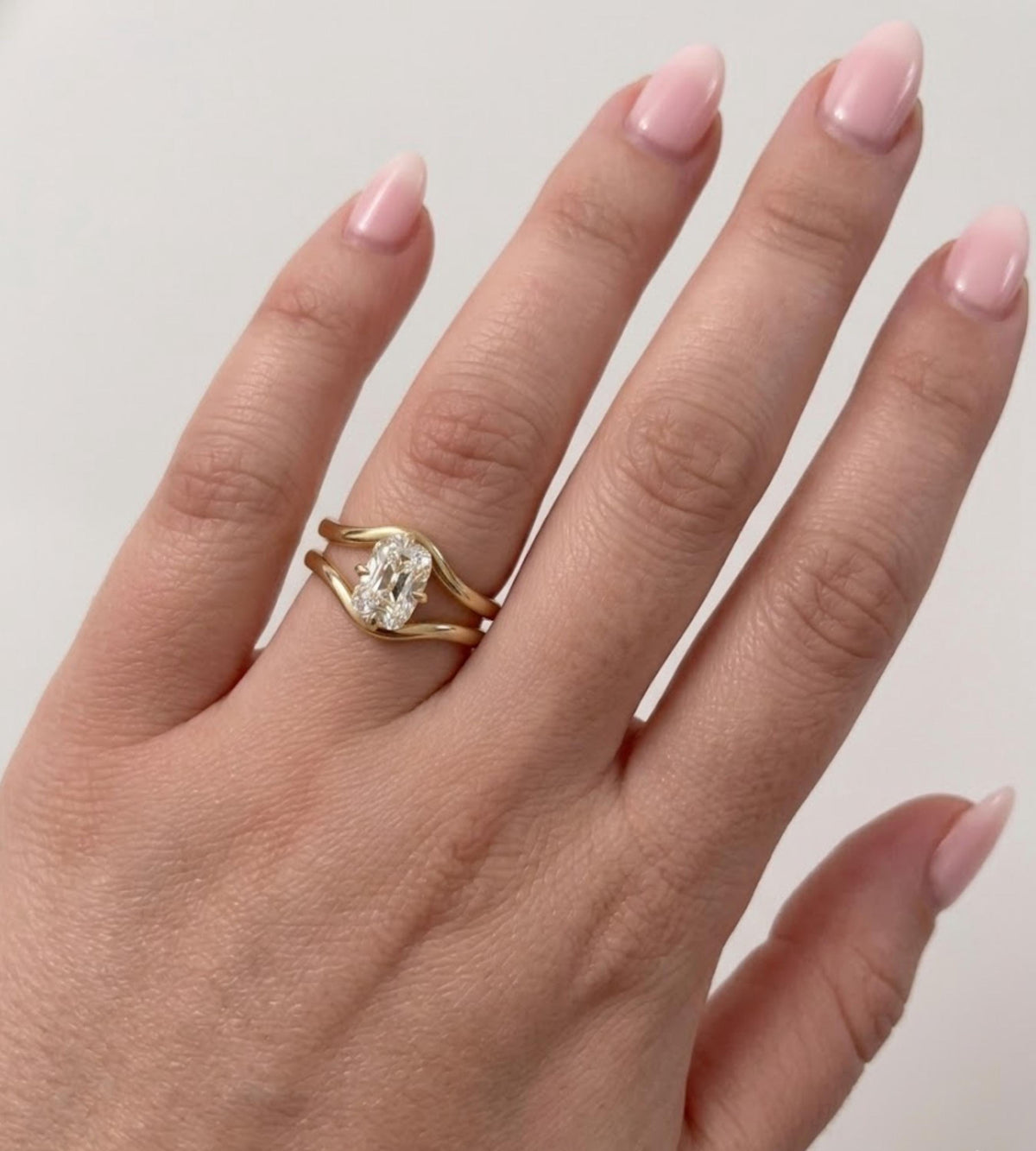 Unique Elongated Cushion Cut Moissanite Engagement Ring, Vintage Cushion Cut Solitaire Ring, Cushion Cut Promise Ring Gift for Her