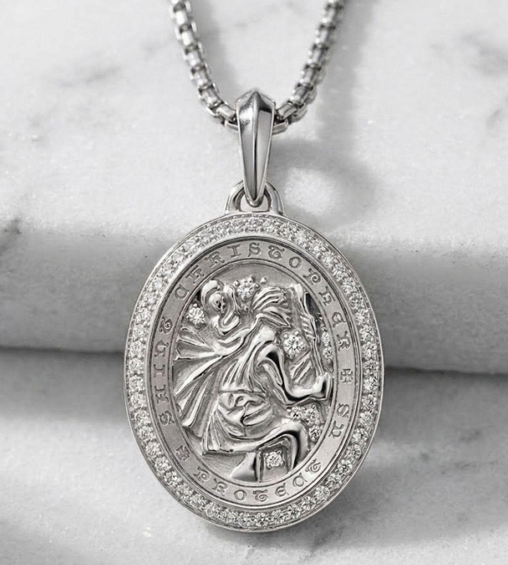 14k Gold St Michael Pendant Saint Michael Medal Man Pendant Man Necklace for Men Pendant for Men Gold Man Necklace Gift Mans Gift For Man