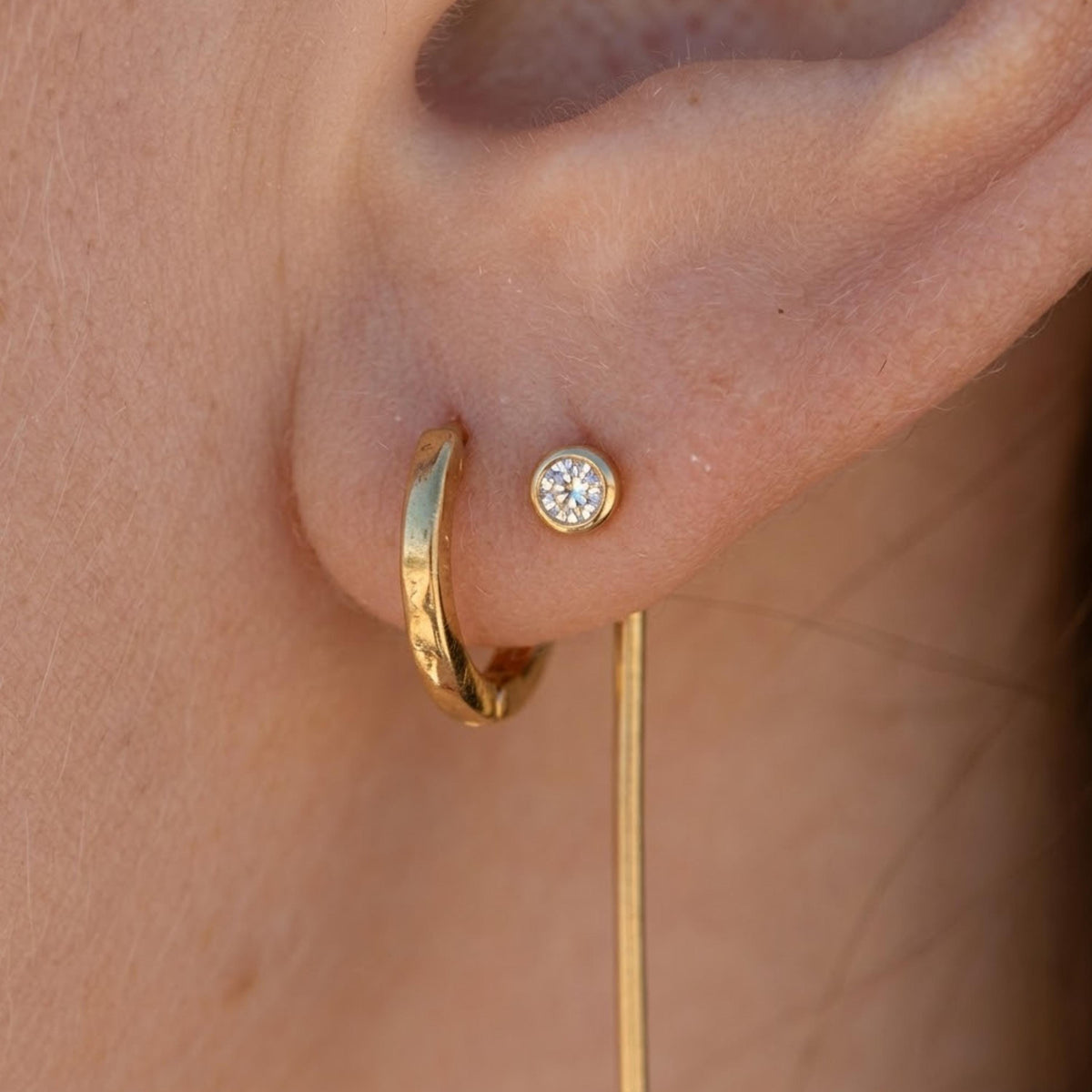 Threader Earrings - Chain Drop Earrings - Chain linear Earrings - Chain Earrings - Minimal Earrings - Linear Drop Earrings - PAMELA EARRINGS
