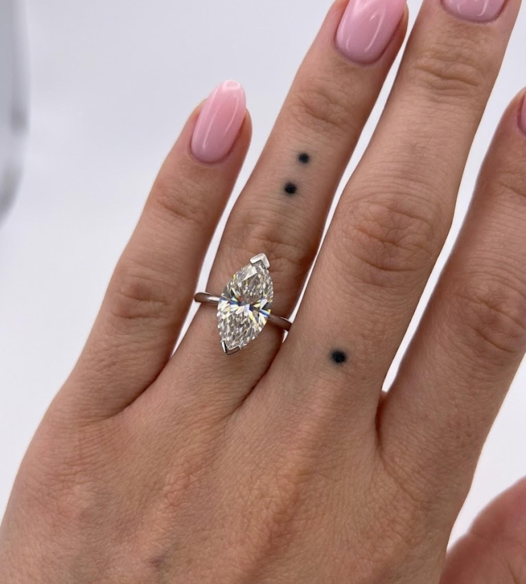 1.00 to 5.00ct Marquise Cut Moissanite Engagement Ring | 14K Gold Solitaire Promise Ring | Delicate Proposal Anniversary Bridal Jewelry