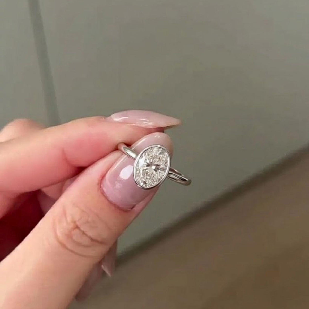 2ct Oval Cut Moissanite Engagement Ring, Oval Solitaire Moissanite Ring, 14k Solid Gold Ring, Anniversary Gift Ring, Bridal Ring, Daily Ring