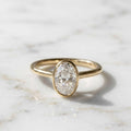 2ct Oval Cut Moissanite Engagement Ring, Oval Solitaire Moissanite Ring, 14k Solid Gold Ring, Anniversary Gift Ring, Bridal Ring, Daily Ring