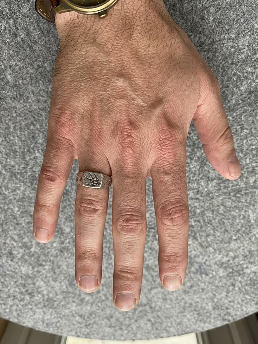 Swallow Ring Sterling Silver – Handcrafted Engraved Signet Ring, Minimalist Bird-Inspired Jewelry, Unisex Adventure Ring for Him & Her