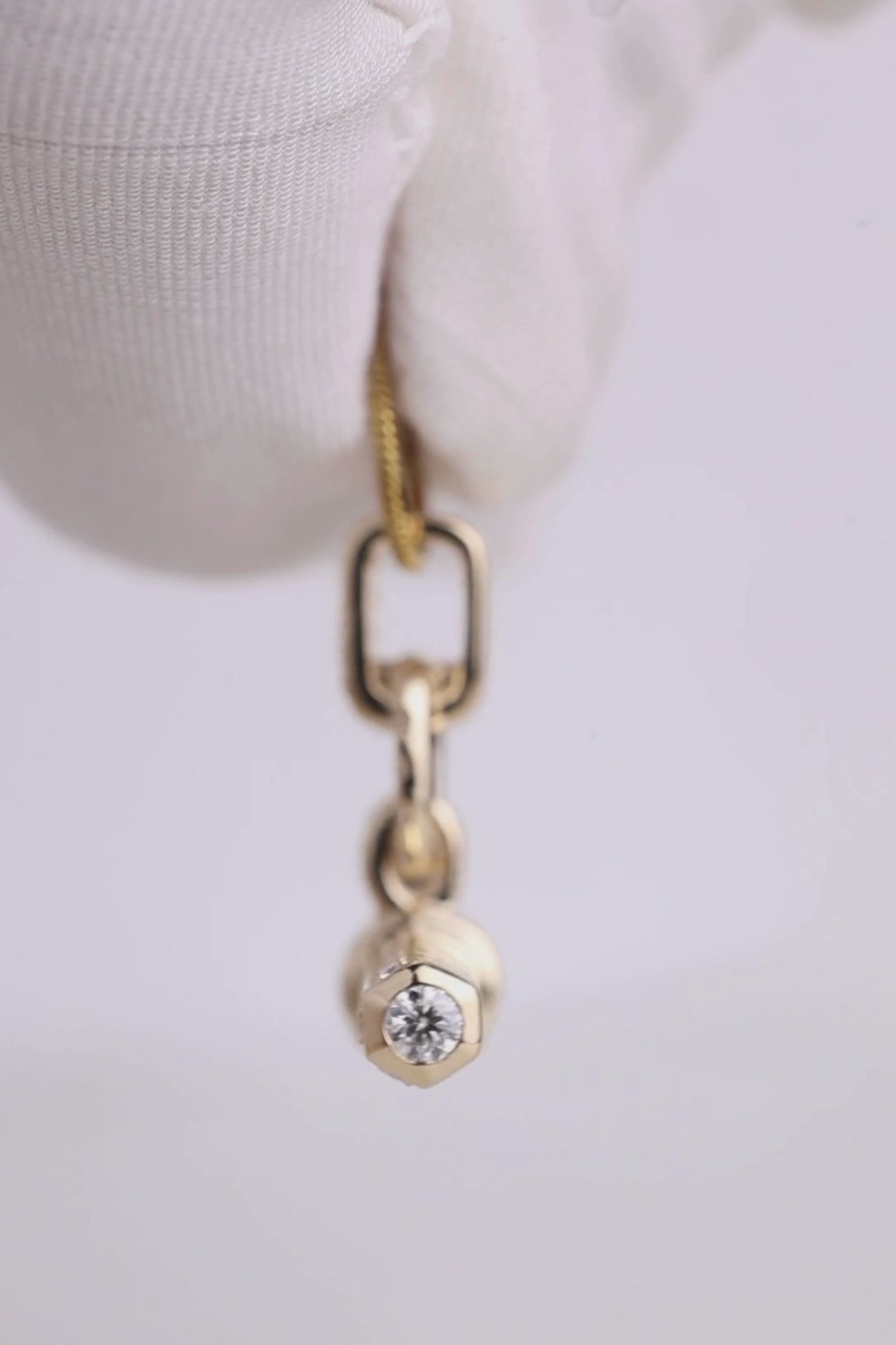 14K Gold T Bar Necklace, Moissanite Bar Pendant, Minimalist Jewelry, Gift for Women